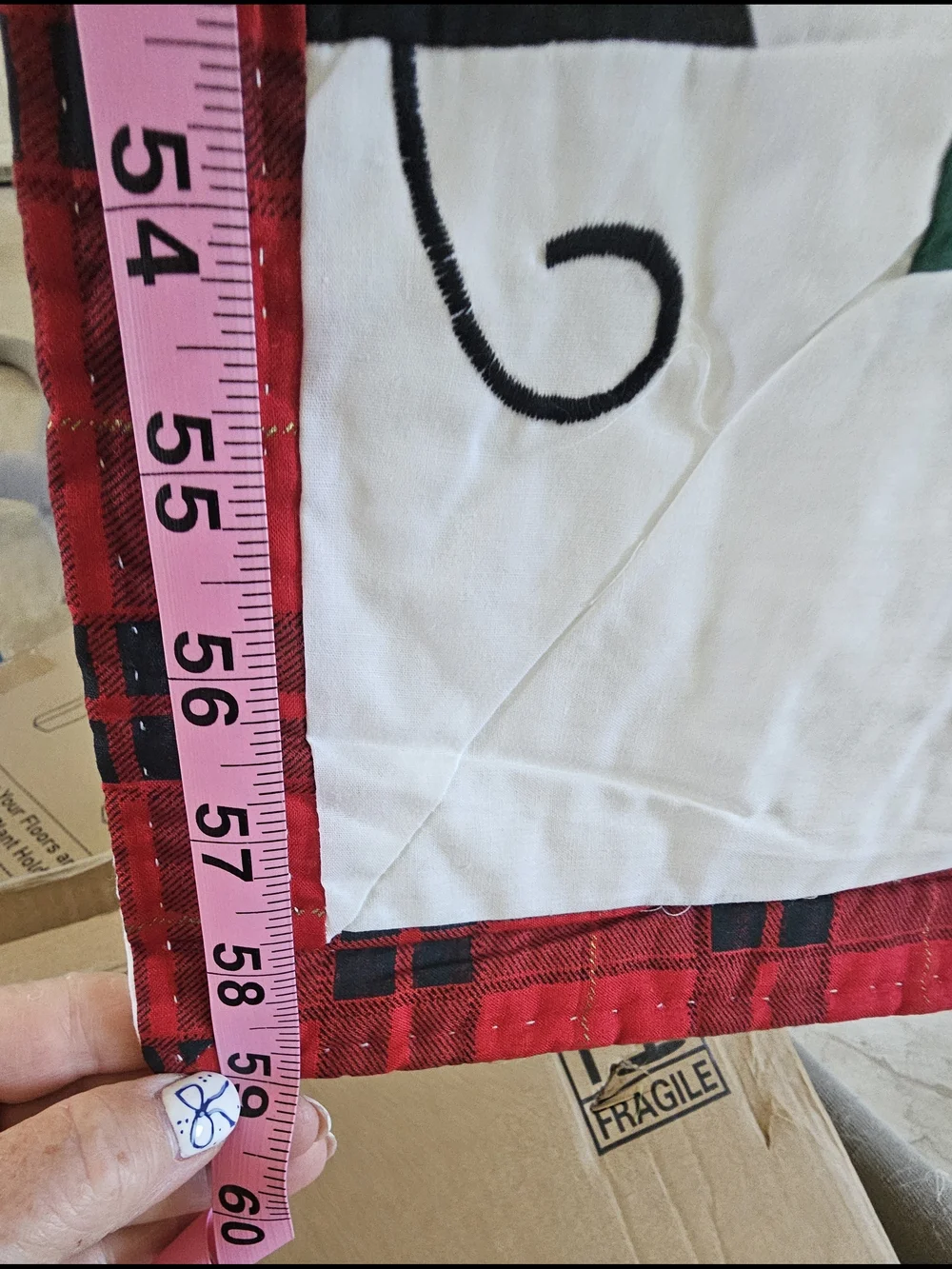 Patchwork Cat Quilt in Red, White, Black, Green, Blue, Yellow